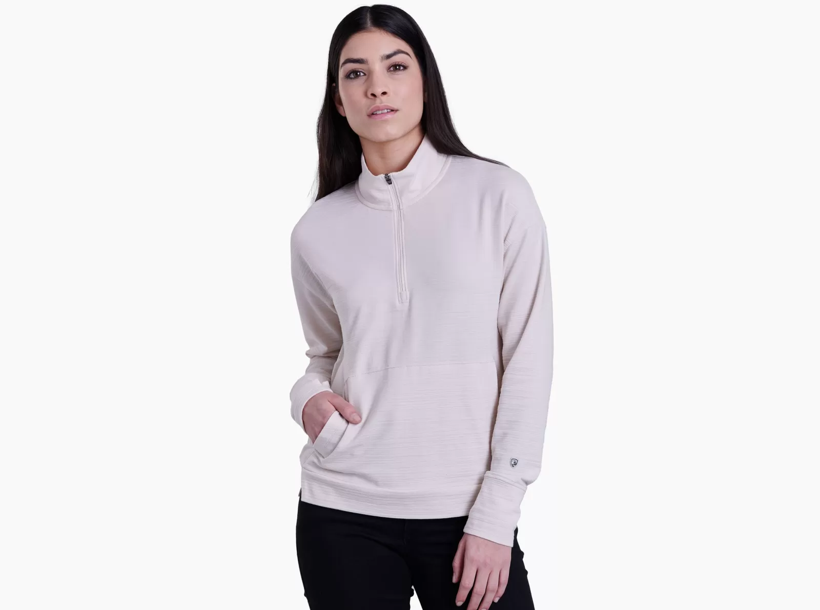 Outlet KÜHL Accel 1/2 Zip Stone | Black