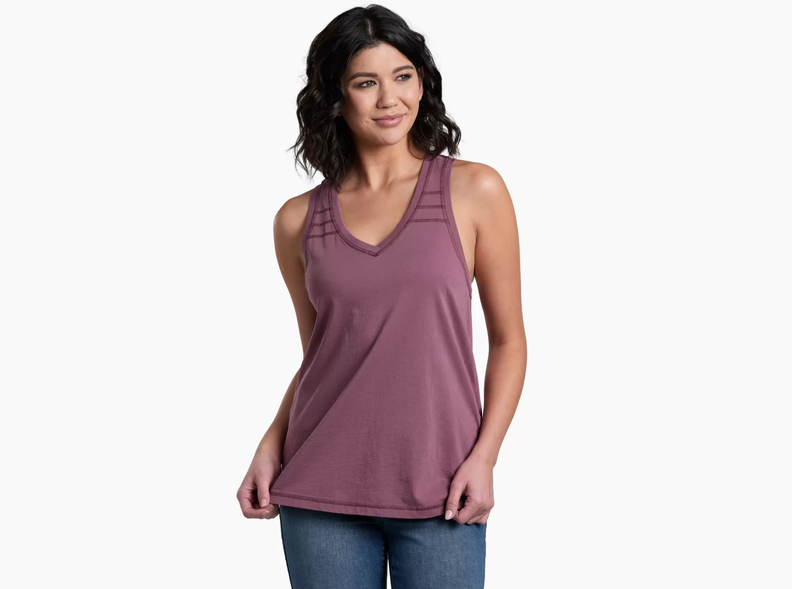 New KÜHL Arabella V-Neck Tank Mauve | Evergreen | Flint Blue | Golden Spice