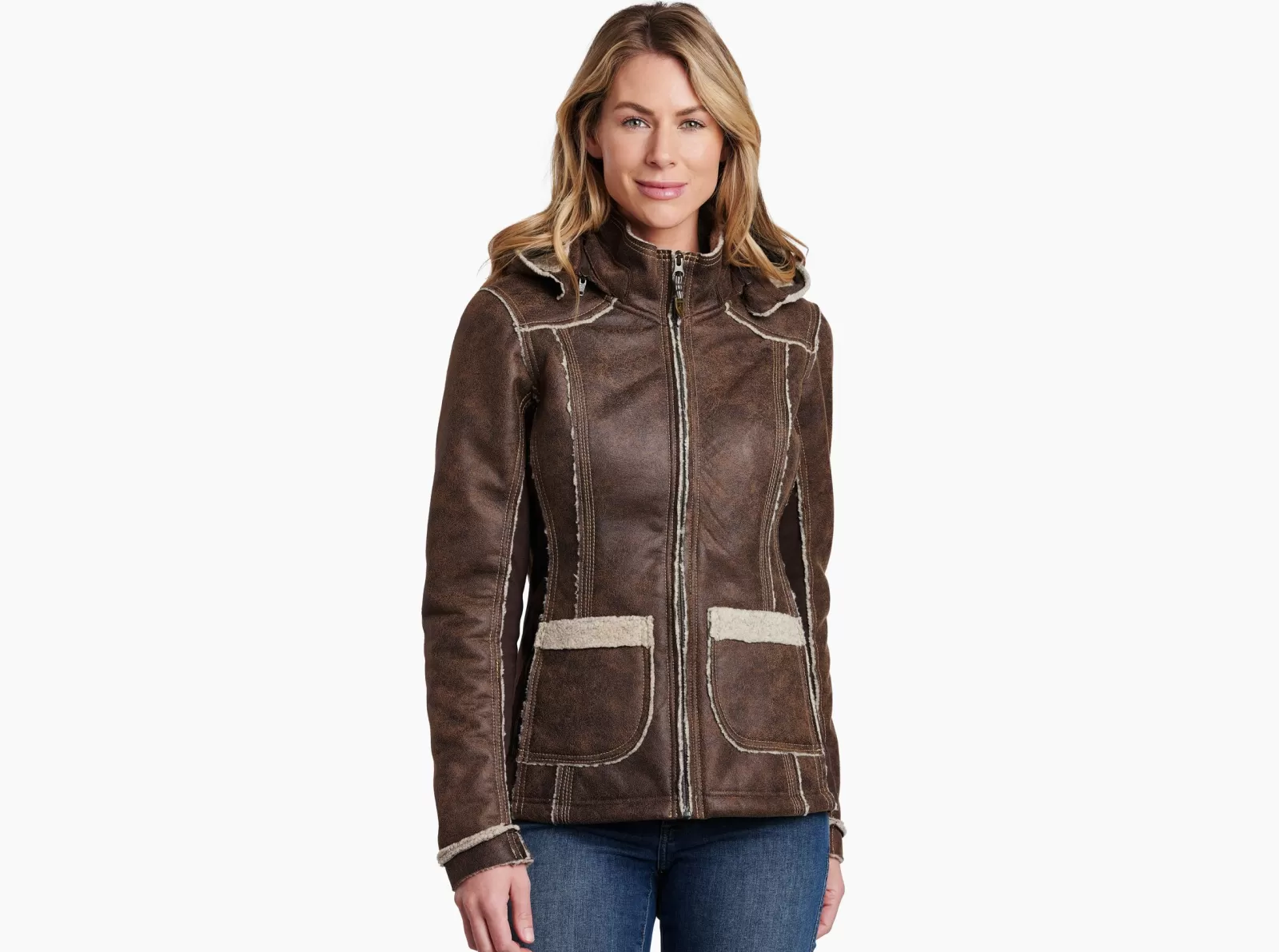 Online KÜHL Dani Sherpa Jacket Oak | Raven | Woodland