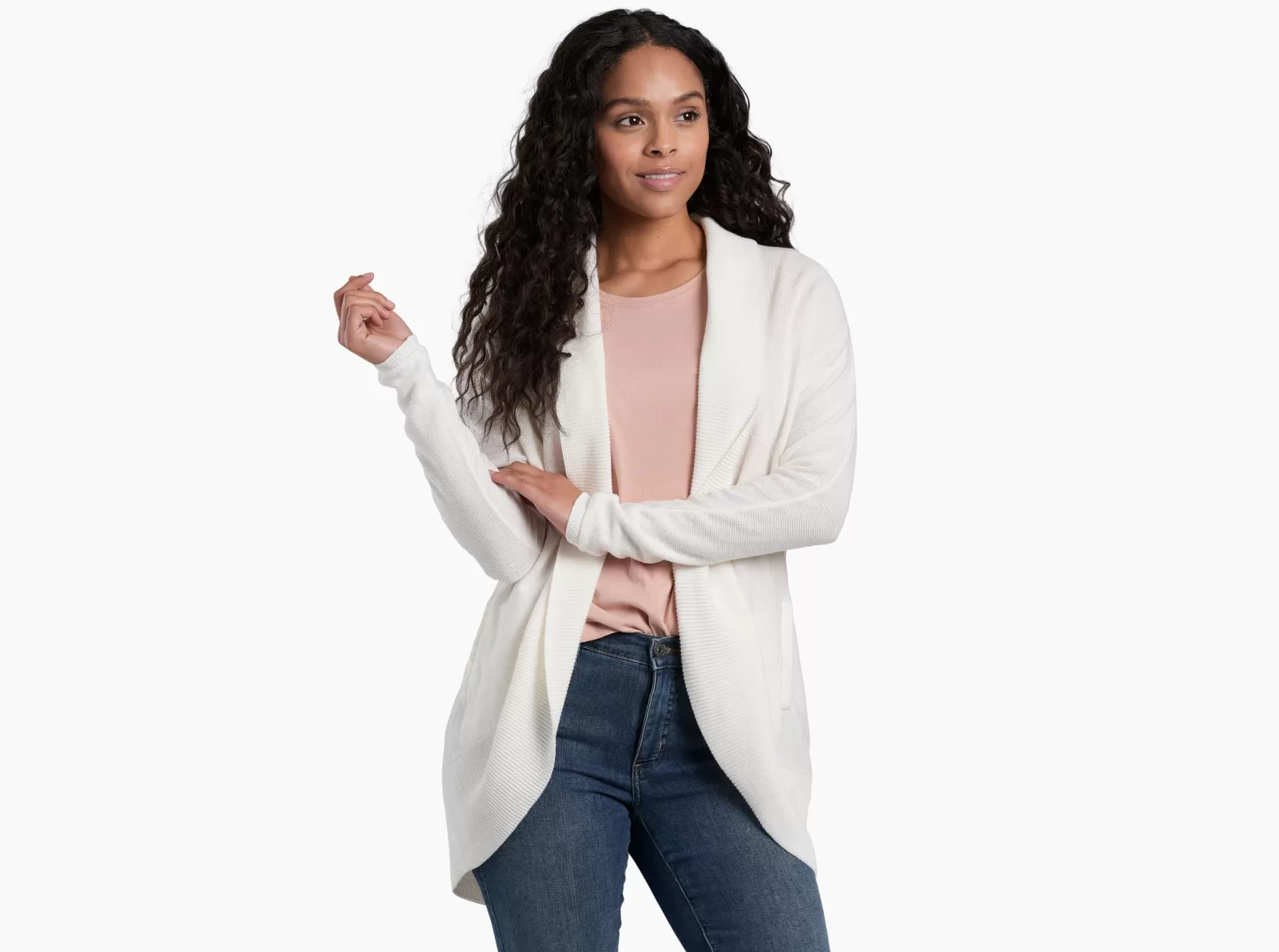 Best KÜHL Geneva Long Cardigan White | Pavement | Arabesque