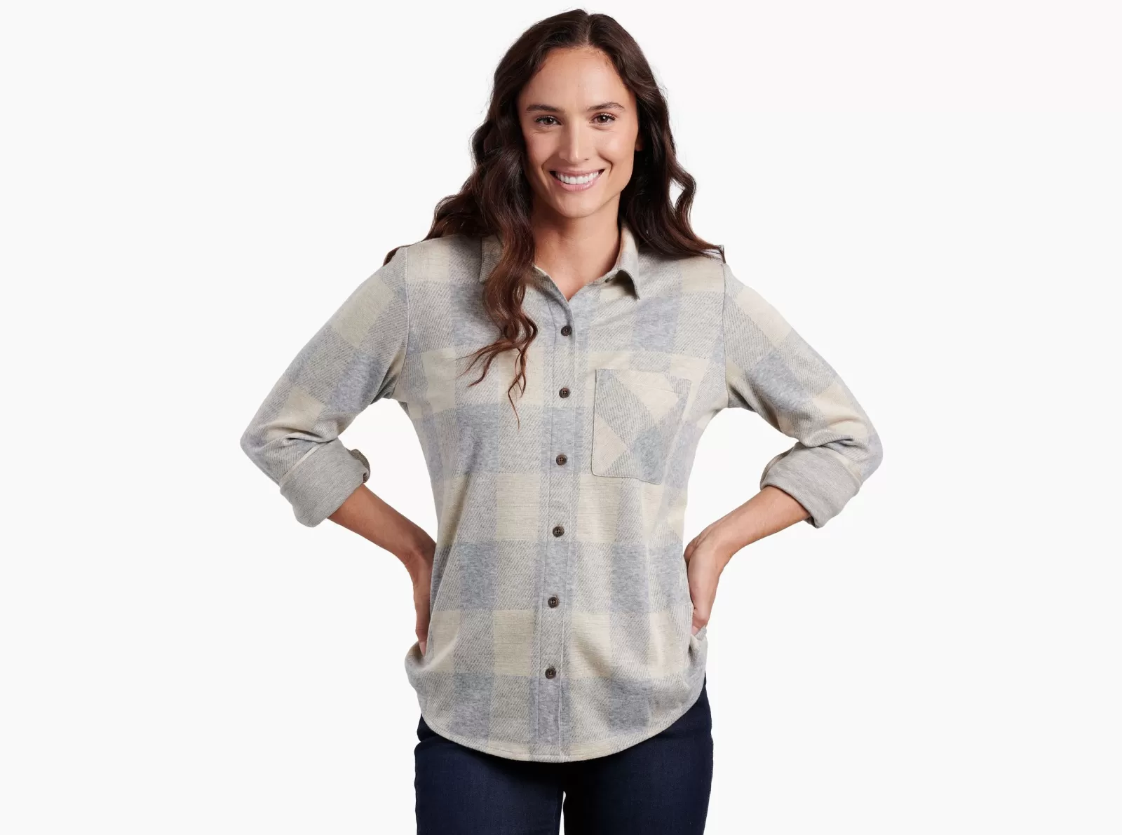 Shop KÜHL Innovatr Knit Flannel Oatmeal | Birch | Ganache | Icicle