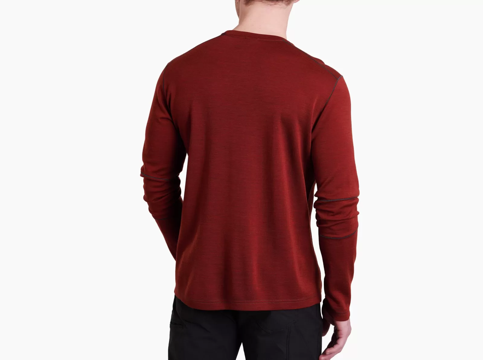 Store KÜHL Invigoratr Merino Crew Cayenne | Carbon | Pirate Blue