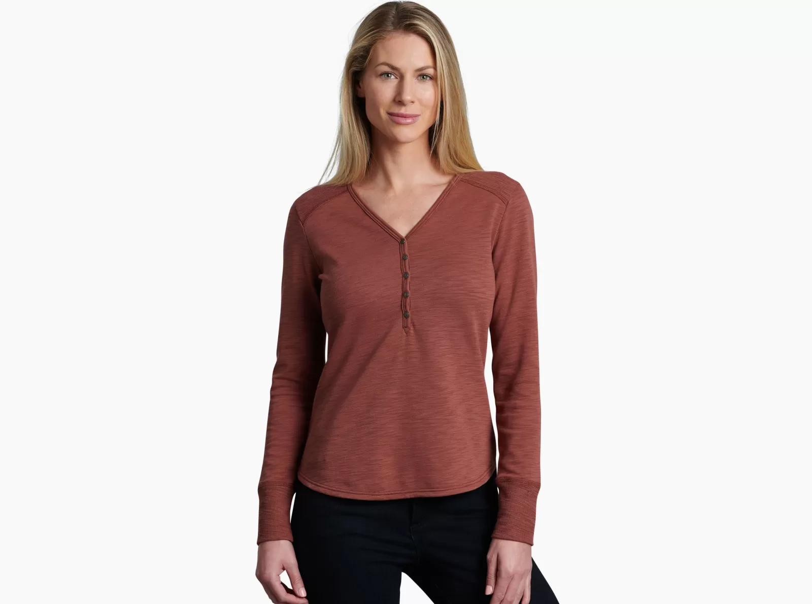 Cheap KÜHL Lola Henley Cinnamon | Antique Gold | Veridian | Ivory