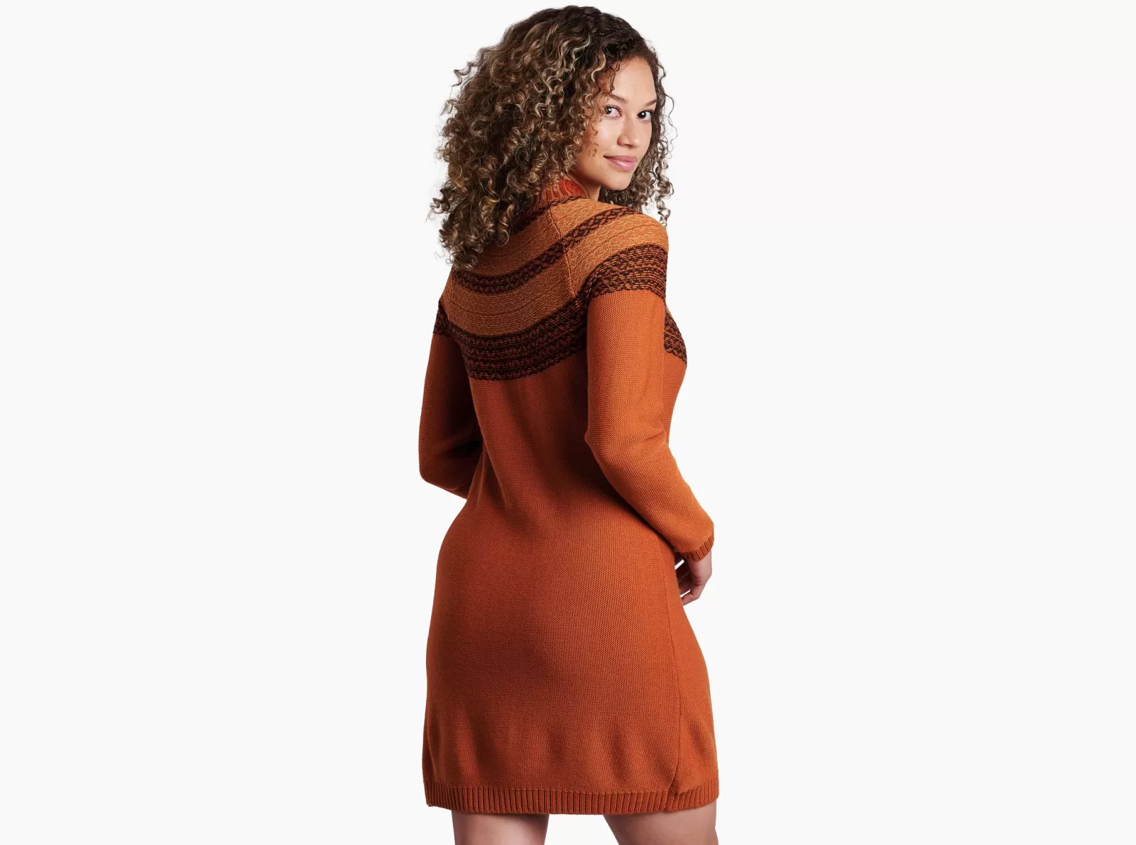 Best KÜHL Lucia Sweater Dress Copper | Stone | Indigo Wine