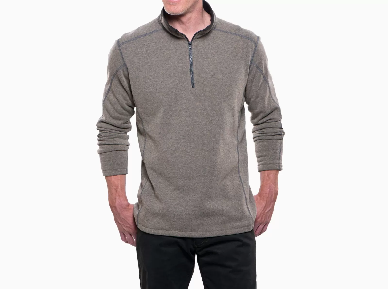 New KÜHL Revel 1/4 Zip Oatmeal | Steel | Black | Grain