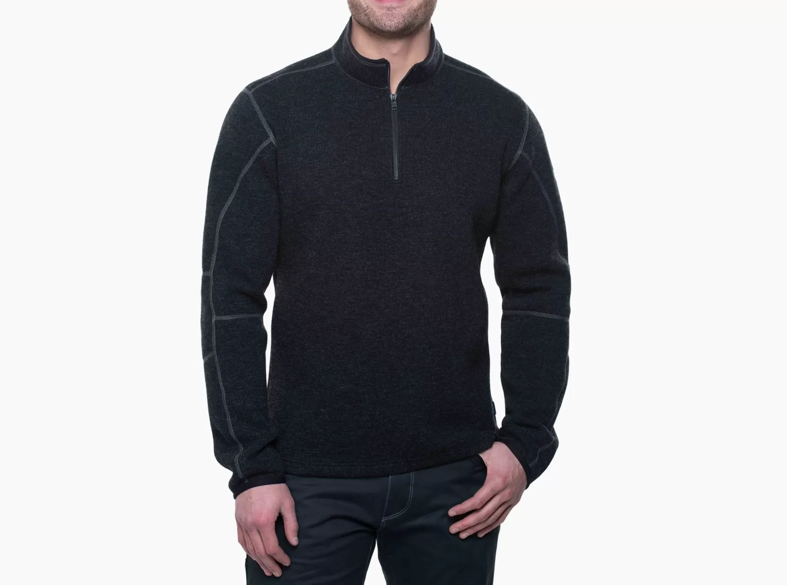 Fashion KÜHL Thor 1/4 Zip Gotham | Espresso | Graphite | Pirate Blue