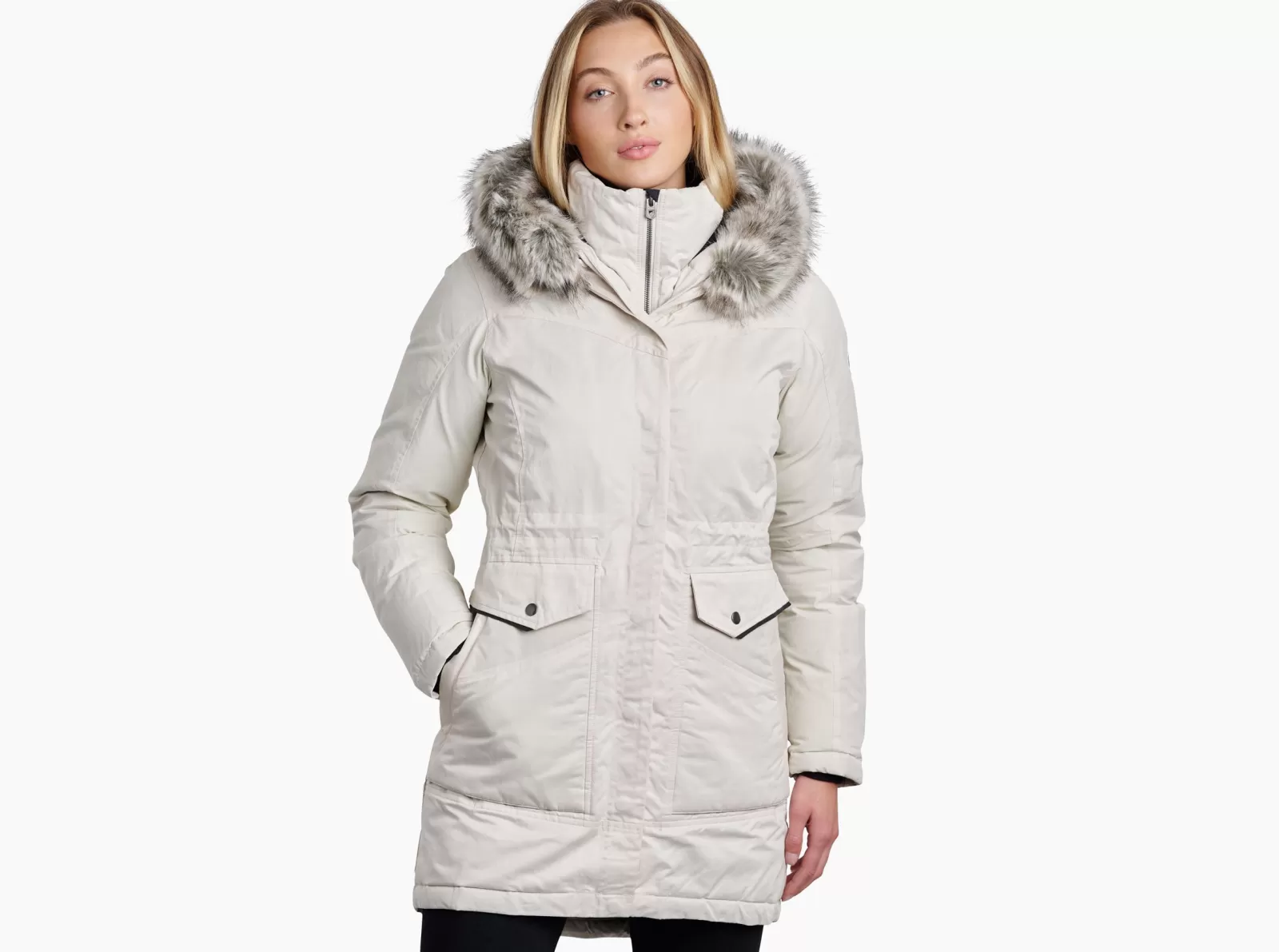 Discount KÜHL Ukon Down Parka Ivory | Blackout