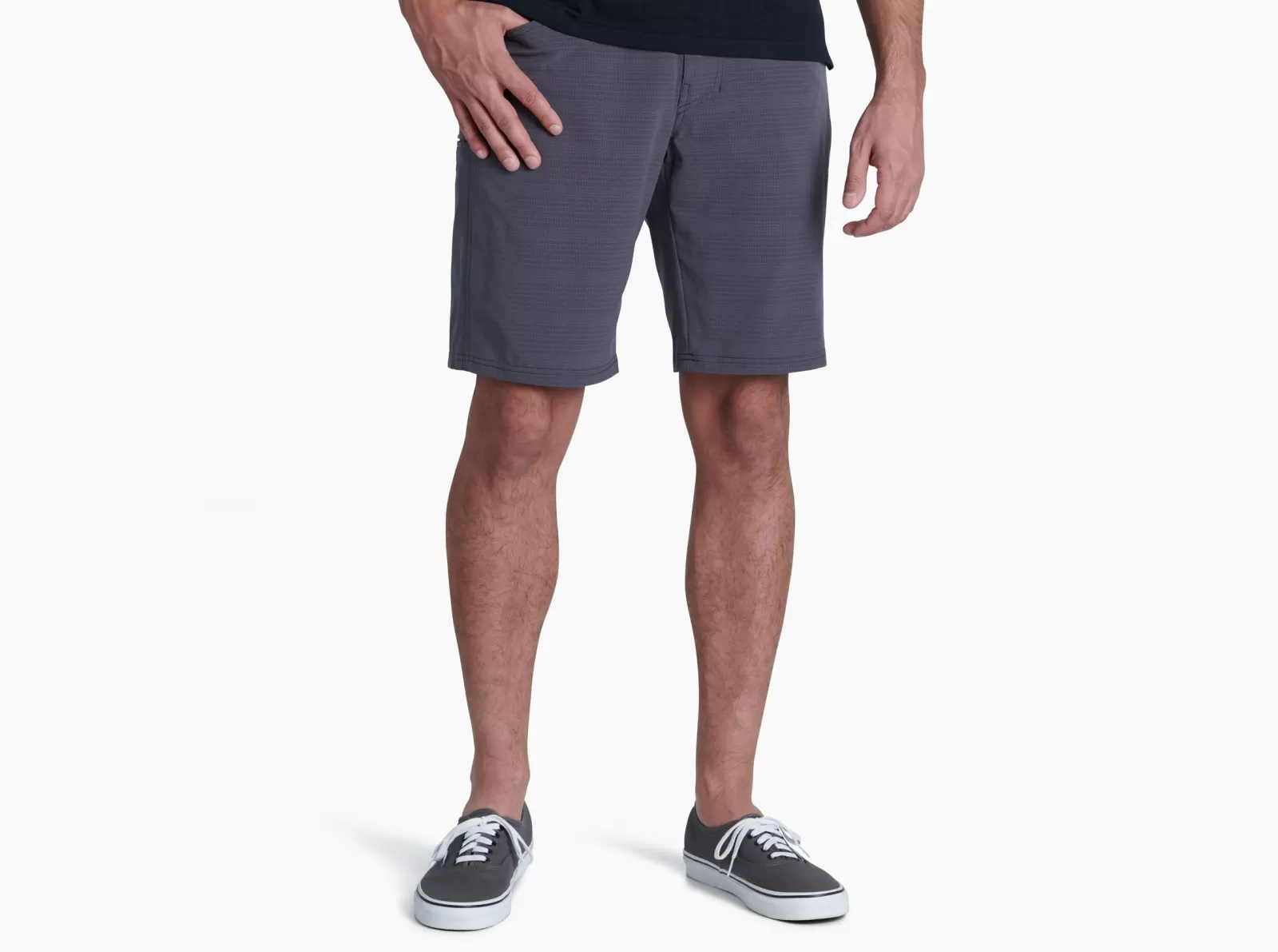 Discount KÜHL Upriser Short Koal | Coastal Blue | Gun Metal | Stripe Grizzly