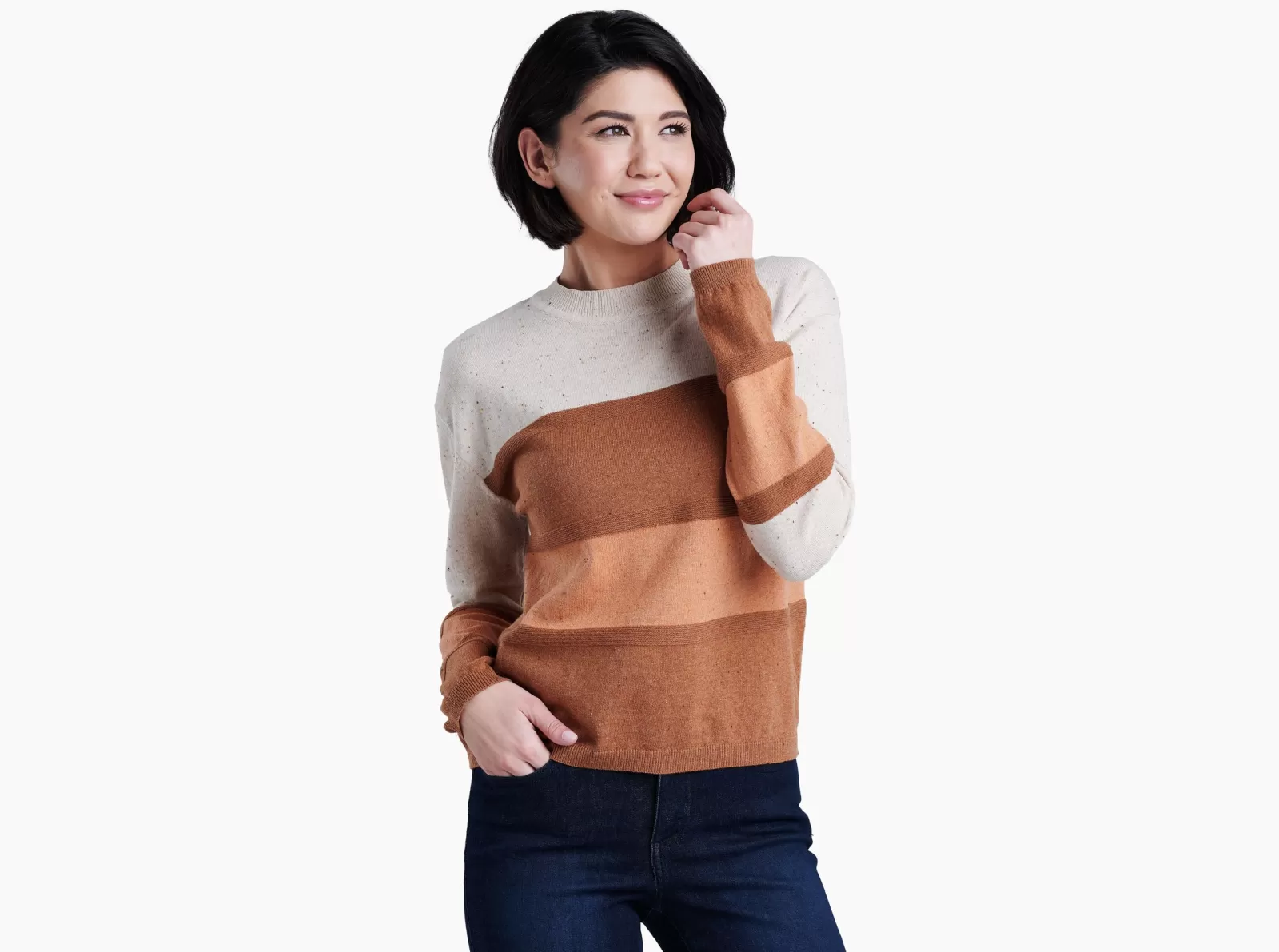 Outlet KÜHL Valencia Sweater Copper | Big Sky Blue | Stone